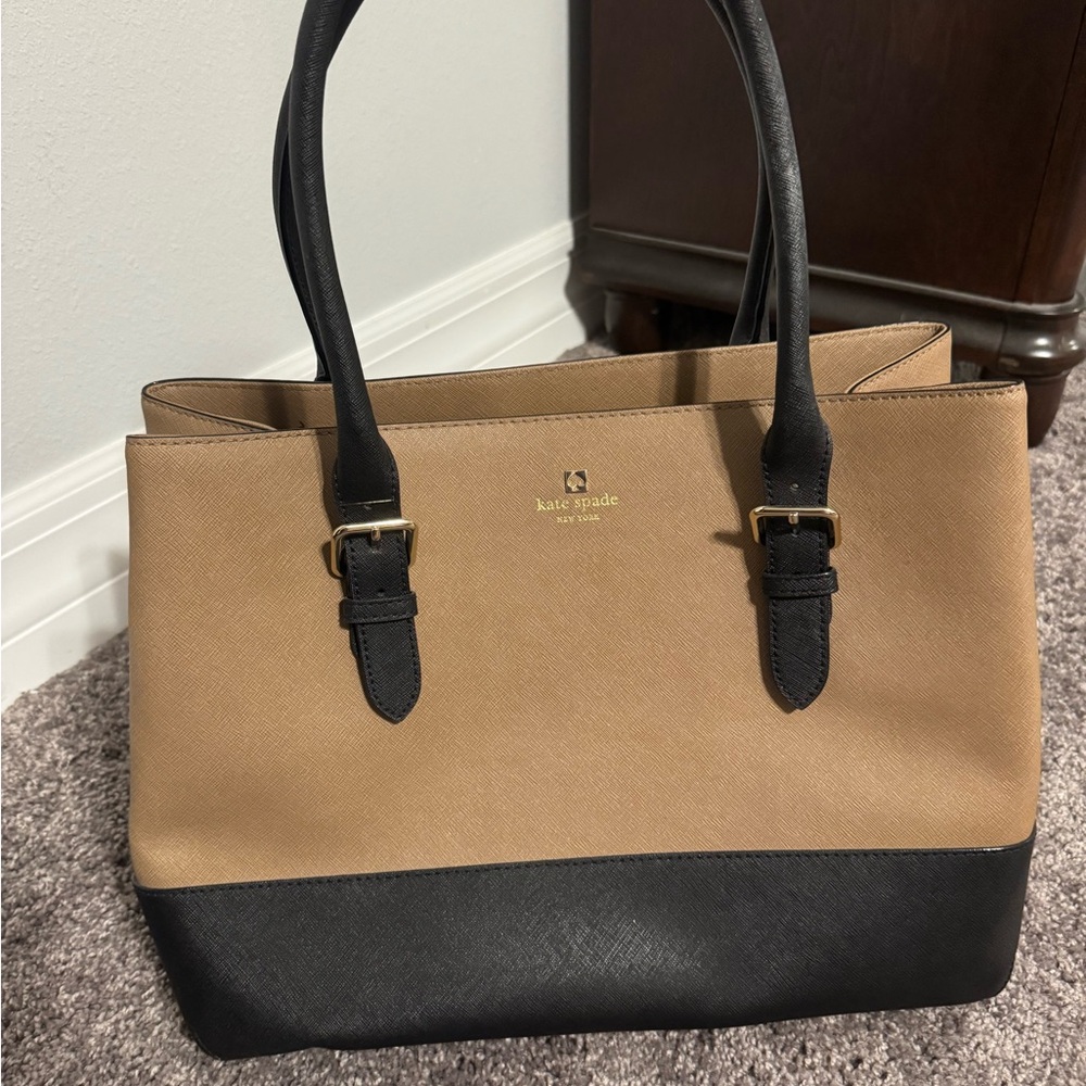 Black and Tan Kate Spade Purse